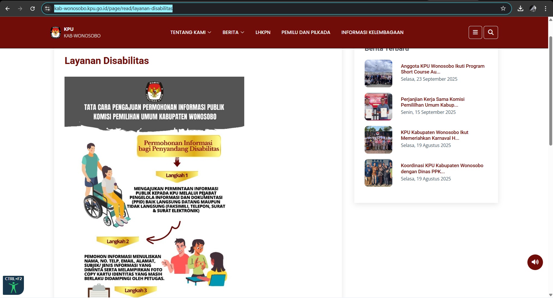 Pelayanan PPID Inklusif